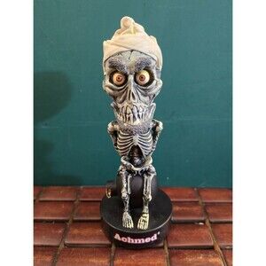 Achmed Jeff Dunham Talking Head Knocker Bobblehead 7.5" High 3" Diameter Works!
